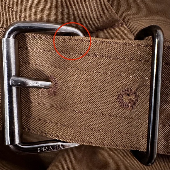 Prada Double Belt Trousers - Vintage, Authentic - Beige Size eu 38 - Picture 13 of 15